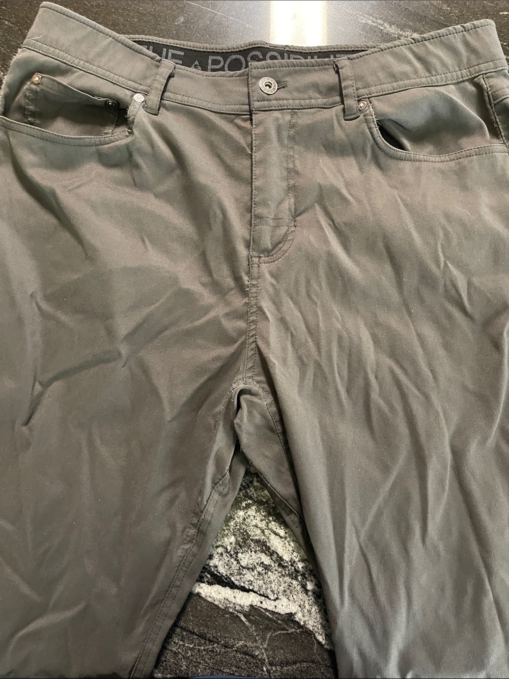 The Possible Men’s Olive Chinos – Slim Casual Pants